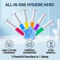 Gel nettoyant pour toilettes Joesome Air Flower Shape, écologique, 5%-15% d'ingrédients actifs, garde les toilettes propres, parfumées et désodorisantes