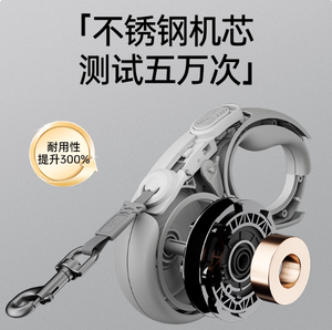 Guinzaglio retrattile per cani di grossa taglia, a prova di esplosione, resistente agli urti, guinzaglio per cani retrattile automatico, cane da passeggio - Product Image 6