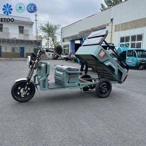 Tricycle électrique de transport de marchandises, tricycle électrique convertible à trois roues, tricycle de transport urbain à carrosserie ouverte, tricycle de loisirs - Product Image 4
