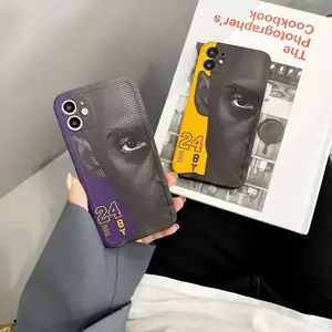 Hot Sale Tribute to Kobe Bryant Pattern Phone Case for iPhone 14 Fashion Cool Black Mamba Cover for iPhone 13 12 11 XS X XR MAX