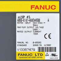 Original A06B-6141-H045 # Module d'amplificateur servo Fanuc H580 A06B-6096-H206, entraînement Fanuc