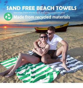 ผ้าขนหนูชายหาดแบบหนาพิเศษ ทนทราย ลายแจ็คการ์ด ปักโลโก้ได้ - Product Image 2
