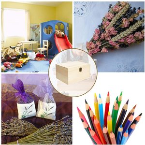 Hộp Gỗ Lớn Lưu Trữ Đồ Chơi Lưu Trữ Gỗ Đồng Bằng Có Nắp | Có Tay Cầm | Ngực Không Sơn Hoàn Hảo Cho Tài Liệu - Product Image 6