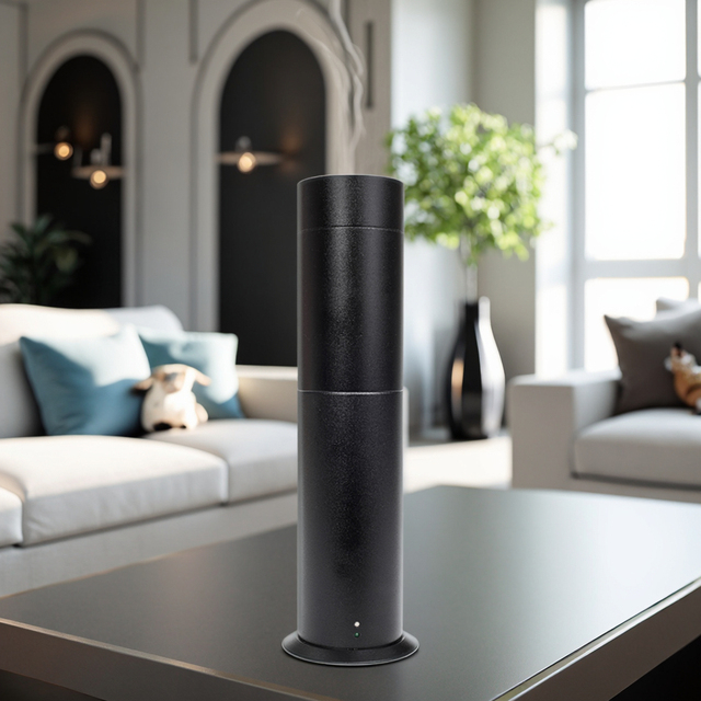 OEM Compact Alufer Cold Air Scent Diffuser Machine Electric Tabletop Installation Waterless Essential Oil Aroma Diffuser