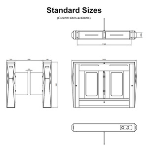 Barrera Abatible Hengbo con Escáner de Código de Barras y Sistema de Boletos <span class=keywords><strong>para</strong></span> Control de Peatones en Parques de Atracciones - Product Image 4