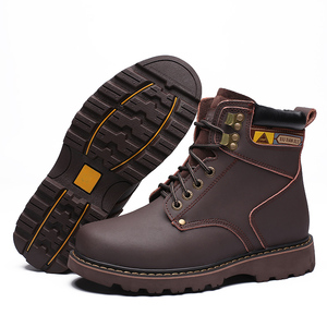 Bottes d'outils pour hommes Bottes Martin Bottes à la cheville Bottes de travail et de sécurité <span class=keywords><strong>Chukka</strong></span> Randonnée et trekking Cuir Haut mi-haut à lacets Coton - Product Image 2