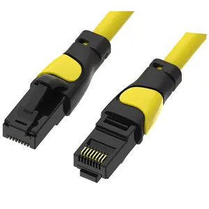 Cat 6A Duelo-Cor Patch Cord montado cabos de remendo enthenet s/ftp LAN patch cord torção cat 6 cabo ethernet