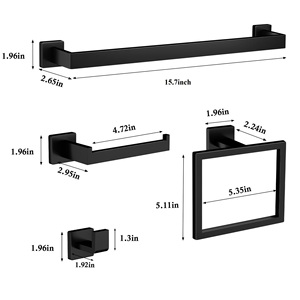 Personalizado traje de baño CNC Michining Servicios Cocina Acero inoxidable Montado en la pared Aluminio <span class=keywords><strong>Toallero</strong></span> Ganchos <span class=keywords><strong>barra</strong></span> - Product Image 4