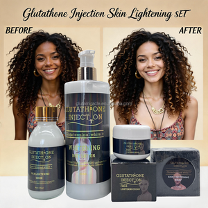 Kit <span class=keywords><strong>de</strong></span> Soins Éclaircissants pour la Peau Marque Blanche : Sérums Visage <span class=keywords><strong>et</strong></span> Corps au Glutathion <span class=keywords><strong>et</strong></span> <span class=keywords><strong>Vitamine</strong></span> C – Réduit les Taches Brunes pour une Peau Éclatante - Product Image 3