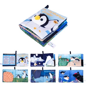 Hot Sale Baby Early Educational <b>Book</b> 3D Organic Cotton Washable Baby Fabric <b>Book</b> Best Gift Interactive Cloth <b>Book</b> for Babies - Product Image 4