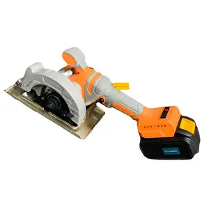 5 inches Brushless Lithium Electric Circular Saw Rechargeable Cordless One Hand Saws 125mm Portable Cutting Machine Orange J01