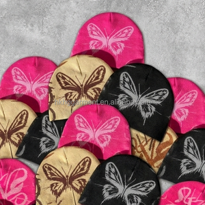 Explosions mn Moda de Invierno, Gorros Personalizados de Acrílico 100% Cálidos para Invierno, Gorros de Diseñador Y2K con Forro de Satén - Product Image 1