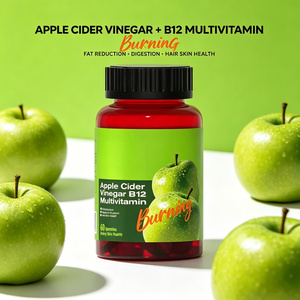 LUVVITA Caramelos Blandos de Vinagre de Manzana Orgánico, Sin OMG, Vegetarianos, Dieta Cetogénica, Quemador de Grasa, Vitamina B9, 12 y Otros Suplementos para el Cuidado de la Salud - Product Image 2