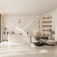 Sundo – Bureau de réception rond moderne haut de gamme sur mesure avec tiroirs pour salon de beauté, centre commercial, bar à domicile, hôtel, hôpital