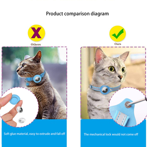Accessoires pour chats Kingtale, étui réfléchissant réglable, support de suivi GPS pour animaux de compagnie, collier en nylon solide pour chien, sangle en nylon pour animaux de compagnie - Product Image 3