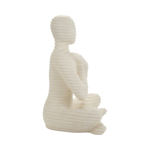 Statua di Figura Seduta in Resina, Scultura Moderna per Arredamento Casa, Soggiorno, Bagno, Ufficio, Scrivania, Esposizione su Mensola - Product Image 3
