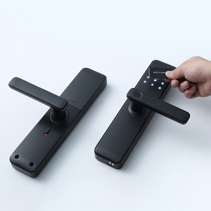 กุญแจล็อคประตูอัจฉริยะ Wenxun รุ่น S068M สีดำ ระบบสแกนลายนิ้วมือ ควบคุมผ่านแอปพลิเคชัน เหมาะสำหรับอพาร์ทเมนท์และโรงแรม - Product Image 1