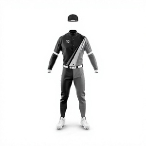 Ensemble d'uniformes de baseball personnalisés sublimés unisexe, vert et marron, maillot et pantalon à blocs de couleur, manches courtes, col en V, 100 % polyester, anti-humidité - Product Image 6