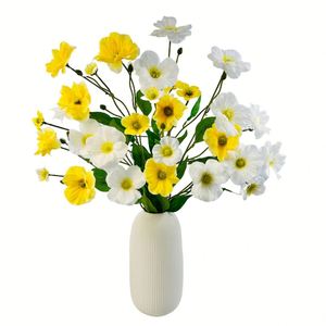 Fleur artificielle paysage fleur ornementale salon meuble TV décoration de bureau pensée papillon Ranunculus Asiaticus - Product Image 5