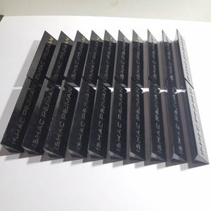 黒色の手作りテーブルアクリルボックス、自立型アクリルボックス、レーザーカットアクリル文字付き - Product Image 2