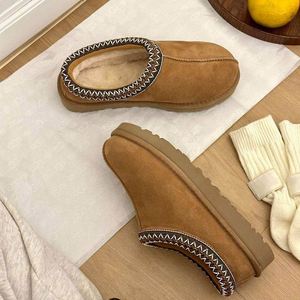 Top Quality Women's UGgS Snow Boots Woven Style Thick-Sole Sheepskin Upper Breathable <b>Thermal</b> Anti-Slip Winter Autumn <b>Wool</b> Warm - Product Image 6