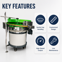 Alimentateur vibrant professionnel ZETON de haute précision et haute qualité, personnalisé pour l'automatisation des bouchons de bouteilles – Fabricant américain