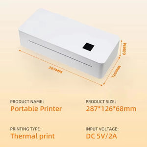 Impresora Térmica A4 Bluetooth USB A4 Portátil, 300dpi, Batería de 2600mAh, Compatible con Papel Térmico de hasta 210mm, Documentos Largos - Product Image 1
