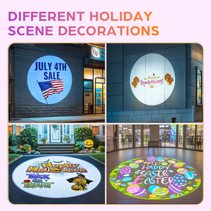 Proyector de Logotipo LED Personalizado con Clasificación IP67 a Prueba de Agua, Proyector de Gobo para Exteriores, Decoración Navideña, Proyección de Piso para Bodas, Luces Publicitarias de Vidrio - Product Image 4