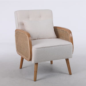 Reposabrazos de ratán minimalista de moda <span class=keywords><strong>Anji</strong></span>, silla de brazo decorativa, sillas de madera de lujo para eventos para Hotel para dormitorio, apartamento, comedor - Product Image 1