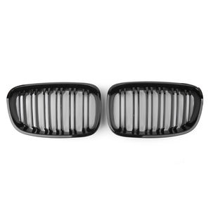 2Pcs ABS Grille de pare-chocs avant pour BMW Série 1 F20 116i 118i 2012 <span class=keywords><strong>2013</strong></span> 2014 Noir brillant - Product Image 1