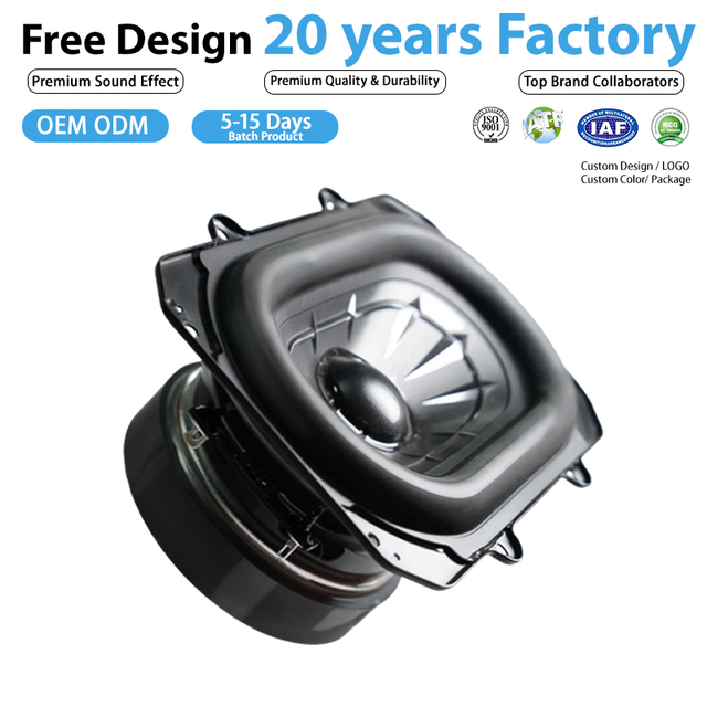 Compact Structure 6.5 Inch 3 Ohm Subwoofer Speaker Suits Portable BT Speakers, Outdoor Audio Devices and Car Audio Modification