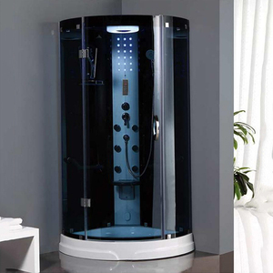 2.8kw Acrylic Hand Shower Steam Shower Cabin Acupuncture Massage Jets Bathroom Glass Shower Rooms with Slid Bar
