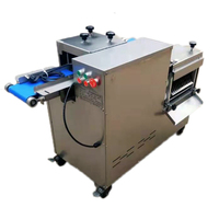 Nouvelle machine automatique de découpe de cubes de viande fraîche en acier inoxydable 304, épaisseur réglable, pour tranches de poulet, filets de poisson et saumon