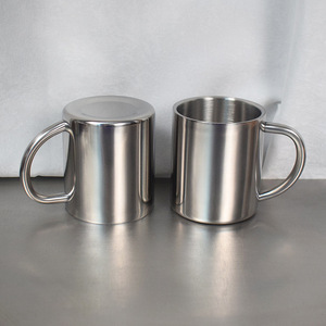 Laser 220ml Kinder doppelwandige Edelstahl Kaffeetasse mit Griff - Product Image 3