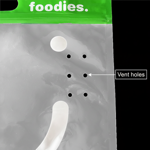 Sacs refermables à fermeture éclair en PET/CPP imprimés en héliogravure, résistants à l'humidité, de qualité alimentaire, pour l'emballage des carottes, des haricots verts et des aubergines - Product Image 4