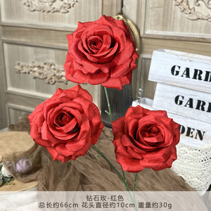 Rose <span class=keywords><strong>di</strong></span> Diamante, <span class=keywords><strong>Fiori</strong></span> Artificiali, Aiuole Floreali per Matrimoni, <span class=keywords><strong>Fiori</strong></span> Decorativi e Bouquet <span class=keywords><strong>di</strong></span> Alta Gamma per Soggiorno - Product Image 4