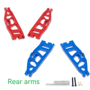 1/6 Blackout XTE SC XBE <span class=keywords><strong>Broyeur</strong></span> 4 pièces alliage avant arrière Suspension bras pièces métalliques pour RC voiture passe-temps mise à niveau remplacement - Product Image 3
