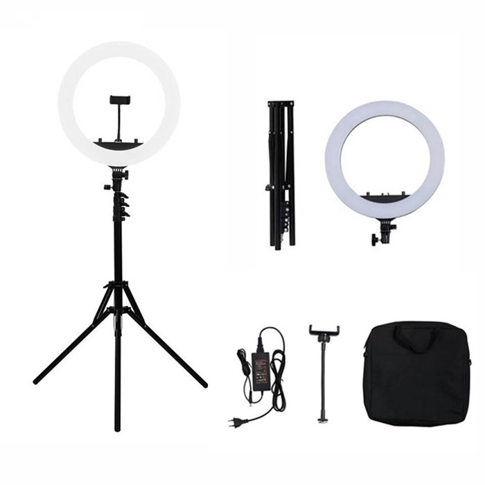 Лидер продаж, новинка 2020, светодиодный кольцевой светильник 18 дюймов для макияжа, кольцевой светильник для профессиональной фотосъемки, кольцевой светильник для прямой трансляции
