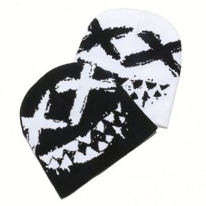 2024 Autumn Winter New Personality Hip Hop Grimace Knitted <b>Hat</b> Street Outdoor Cold <b>Hat</b> Custom Logo Beanie <b>Hat</b> - Product Image 1
