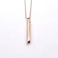 Collier personnalisé Hip hop en acier inoxydable sans décoloration, méditation, respiration, Anti-anxiété, sifflet pour femmes