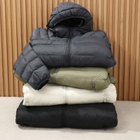 Veste d'hiver unisexe longue, imperméable, coupe-vent, respirante, anti-UV, ultra-légère, chaude, pliable, portable, avec fermeture éclair, douce