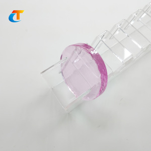 Disque rond en verre de cristal au plomb LONGTAI pour moulage Pâte de Verre, verre décoratif, 100 mm de diamètre, 15 mm d'épaisseur - Product Image 3