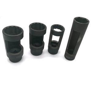 4Pcs Slotted Offset Exhaust Connector <b>Socket</b> Set,1/2" Drive CR‑V Steel Automotive Exhaust Fitting Removal Tool Kit - Product Image 4