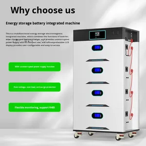 Sistema de Almacenamiento de Energía Doméstico Apilable de 51.2V, Todo en Uno, con Batería de Litio Ferrofosfato y Paneles Solares Monocristalinos - Product Image 1