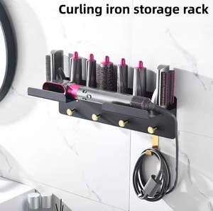 Soporte Metálico para <span class=keywords><strong>Secador</strong></span> de Pelo, Soporte para <span class=keywords><strong>Secador</strong></span> de Pelo <span class=keywords><strong>Dyson</strong></span>, Soporte de Almacenamiento Versátil para Múltiples <span class=keywords><strong>Cabezales</strong></span> de Secado - Product Image 2