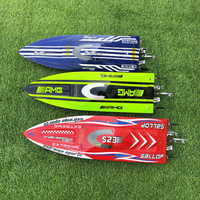 Bateau RC haute vitesse modèle E25 Wind Rush Racing, bateau électrique télécommandé, vitesse maximale de 80 km/h.