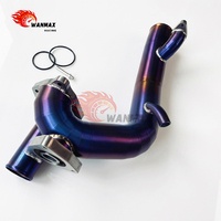 Pipa Inlet Turbo Titanium untuk Honda Civic Generasi ke-10 CR-V 1.5T L15B7 L15BA Pipa Intake Warna Ungu Terbakar