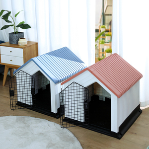 Hot Sale New Design Durable Waterproof Luxury Large Plastic Dog House Pet Kennel Dog Cage for Outdoor and Indoor