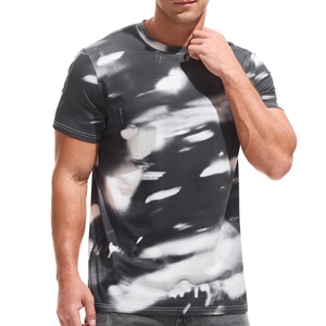 Camiseta de Cuello Redondo para Hombre, Estilo Urbano, Tejido de Algodón Elástico, Estampado Gráfico, Informal, Manga Corta, Secado Rápido y Transpirable - Product Image 5