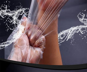 Paket kotak sarung tangan plastik sekali pakai tahan air aman untuk penanganan makanan memasak pembersih dapur pabrik penjualan laris - Product Image 3